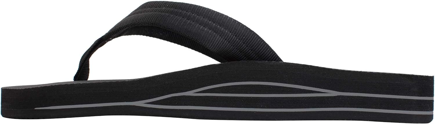 Мужские сандалии Rainbow Double Layer Soft Top 1 с нейлоновым ремешком и наполнителем из EVA-резины Rainbow Sandals, черный — фото 2