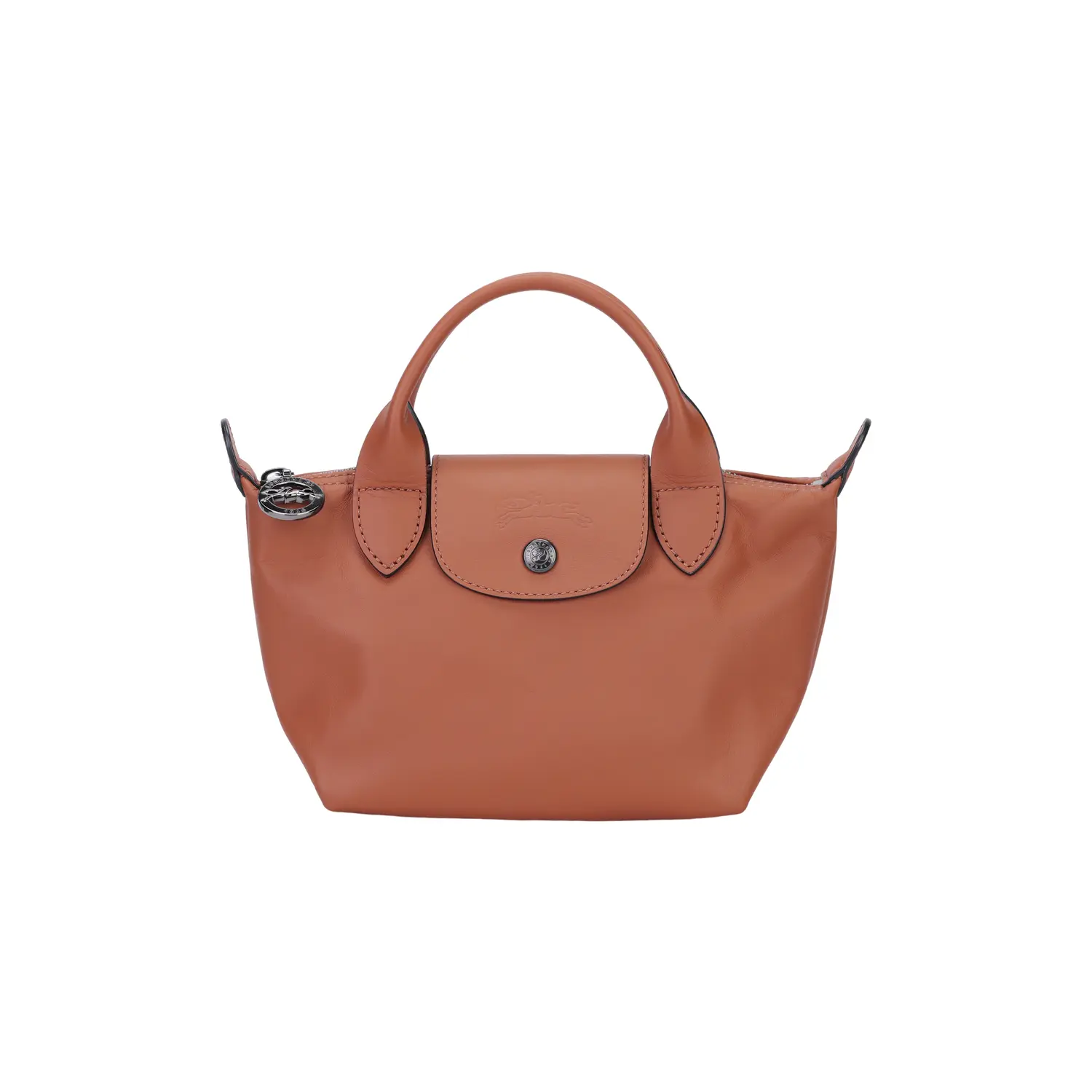 

LONGCHAMP Сумка Le Pliage Cow Leather Dumpling Мини женская через плечо на пояс коньячная