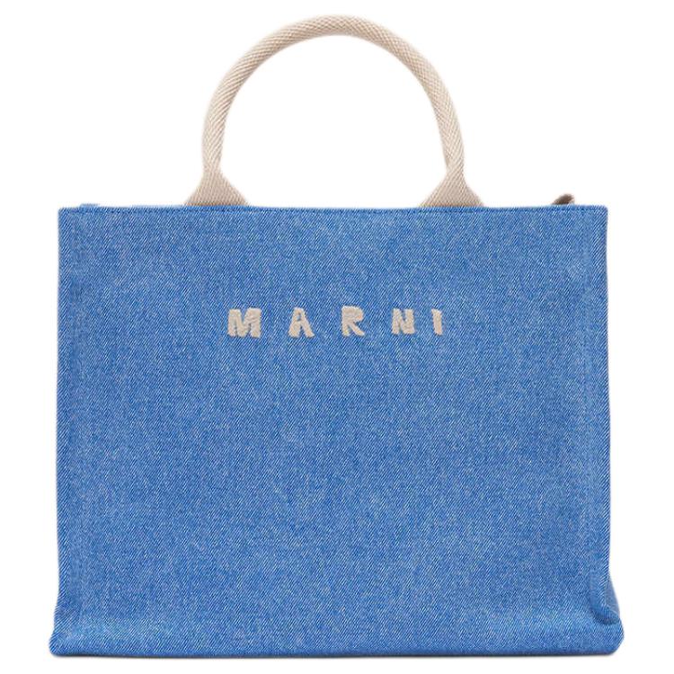 

MARNI Тканевая женская сумка через плечо синяя