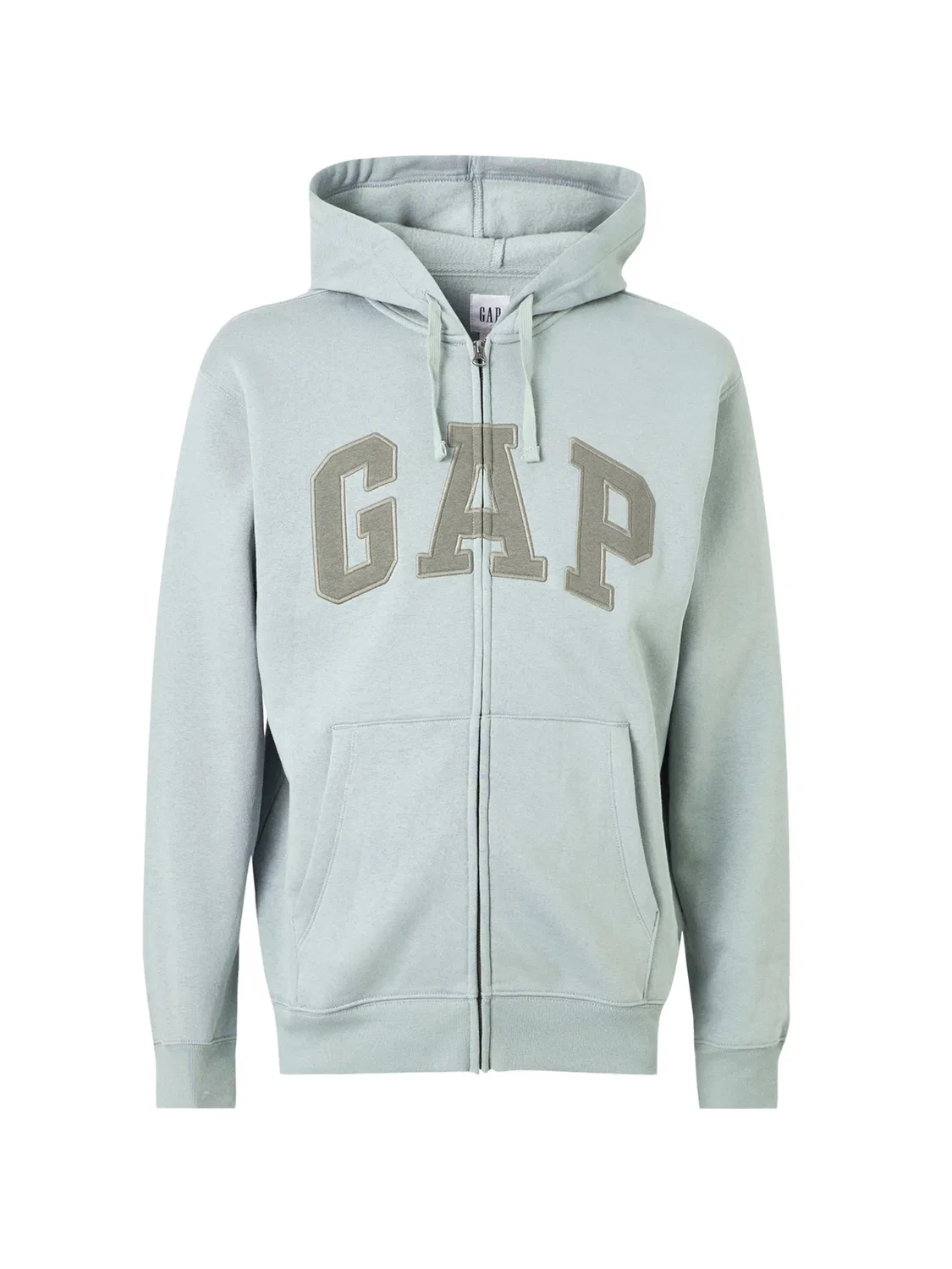 Толстовка на молнии Gap Heritage цвет хаки, мятный