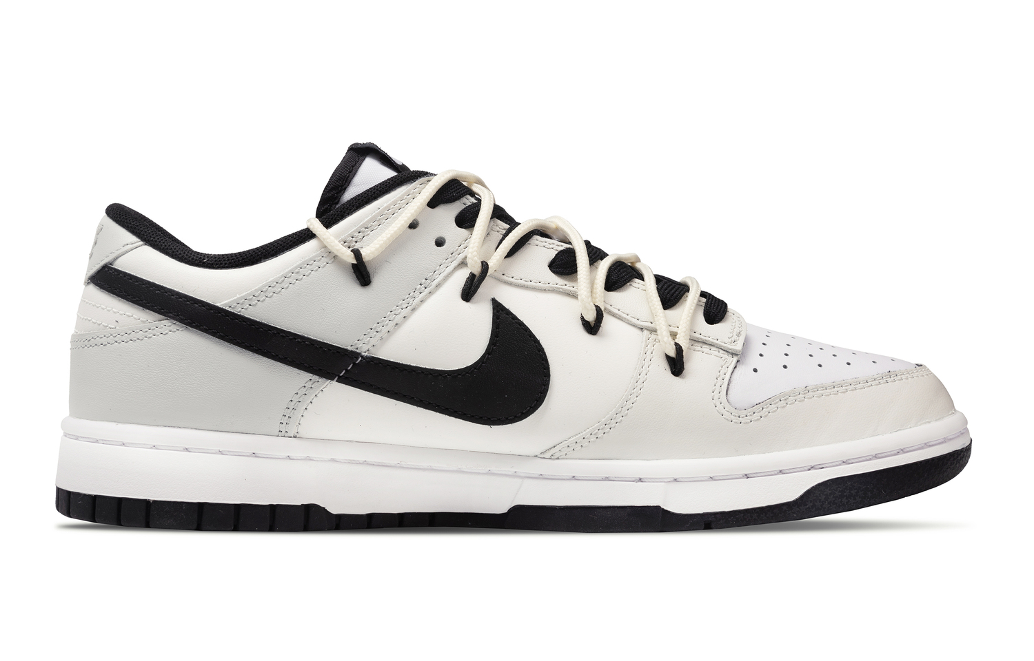 Nike Скользоустойчивые износостойкие низкие скейтерские кроссовки Dunk Unisex бежевые, цвет Beige — фото 3