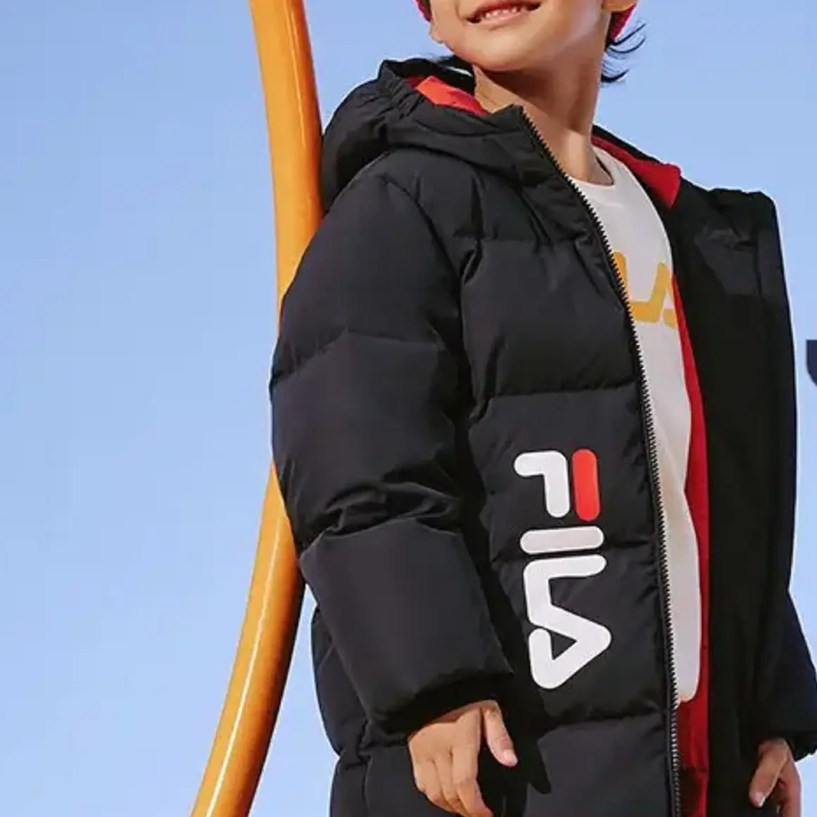 FILA Kids Пуховик/пуховик, цвет Navy — фото 4