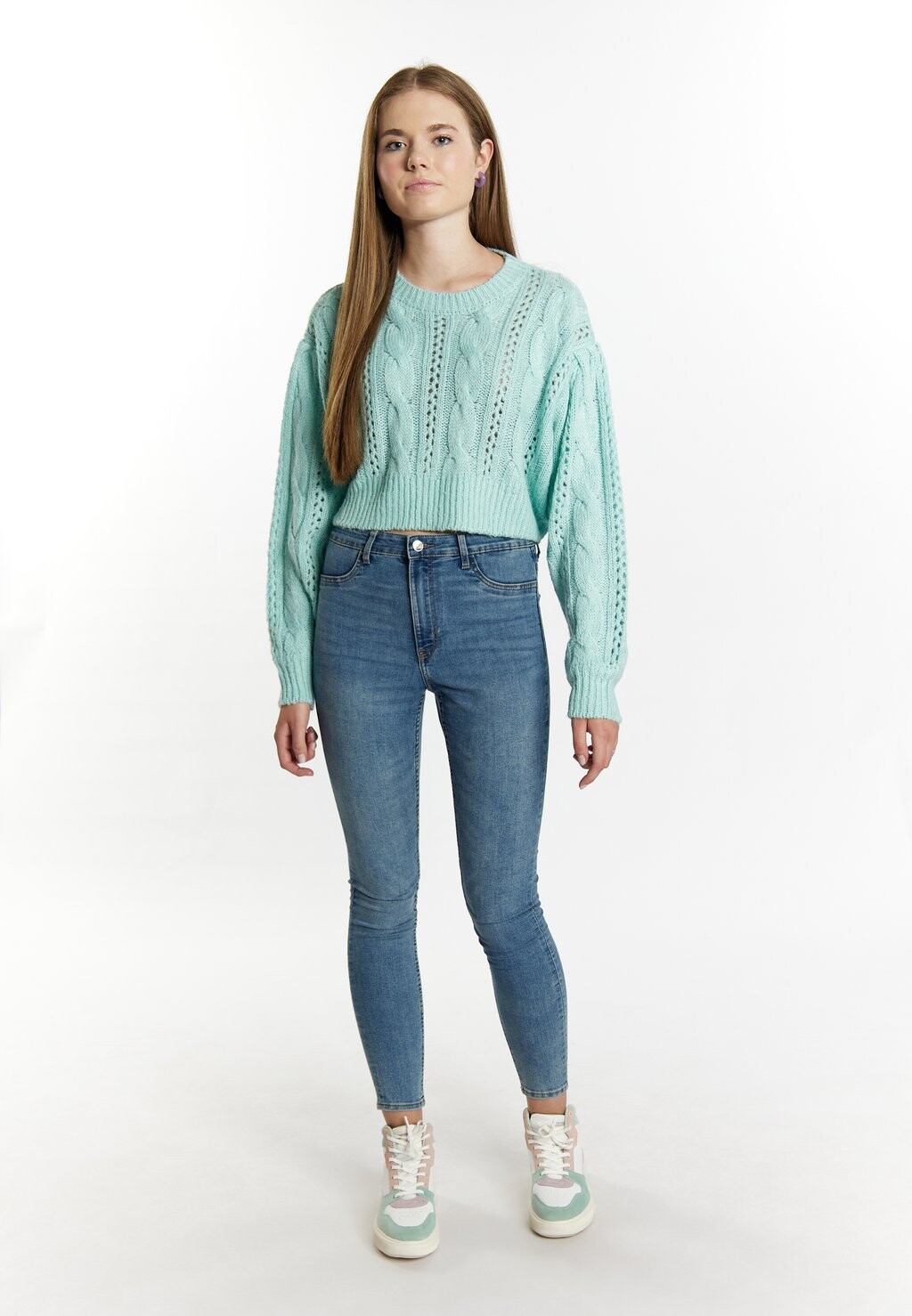 

Джемпер CROPPED BIANY myMo, бирюзовый
