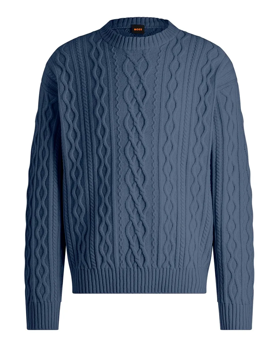

Мужской свитер с длинным рукавом Boss, синий