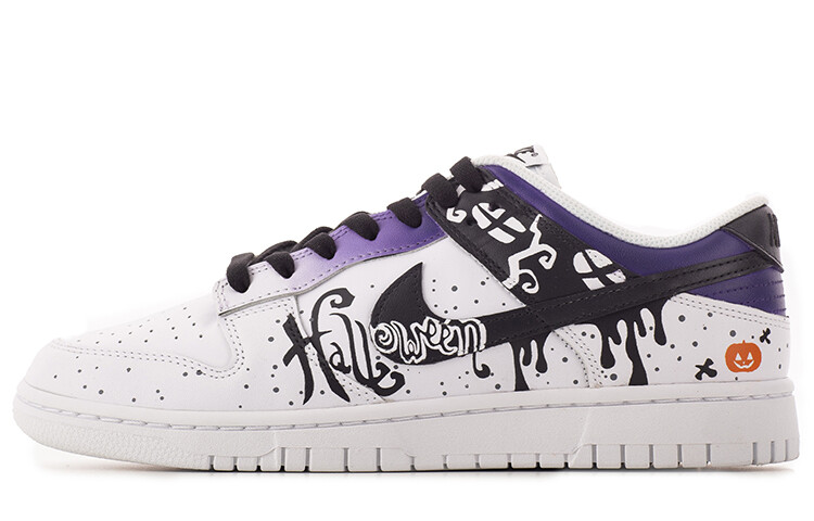 

Кроссовки Nike Dunk Skateboard Shoes Women's Low-Top Black And White/Purple