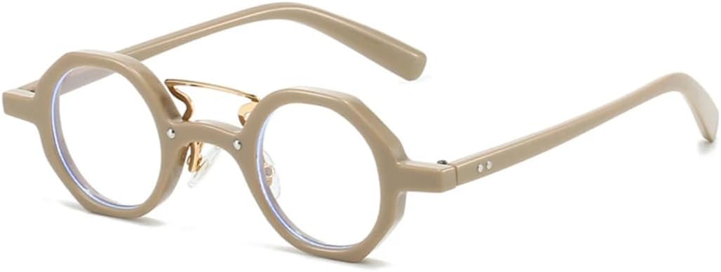 

Ретро-солнцезащитные очки в форме маленького многоугольного прямоугольника для женщин и мужчин, с двойной перемычкой, в стиле панк, с заклепками, прозрачные, градиентные, с защитой от УФ-излучения UV400 UATXTAU, Khaki Clear