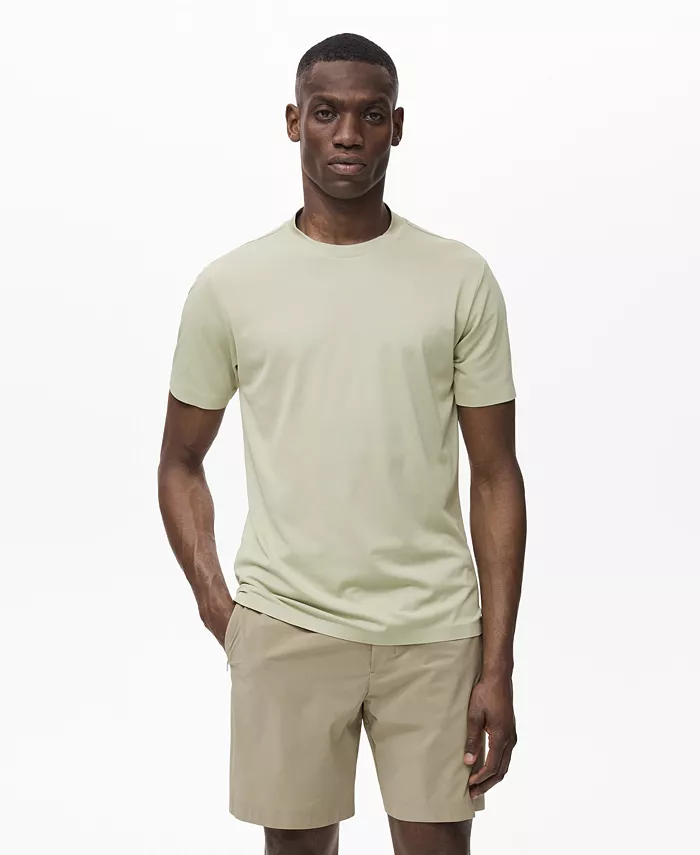 

Мужская футболка COOLMAX Slim-Fit MANGO, зеленый