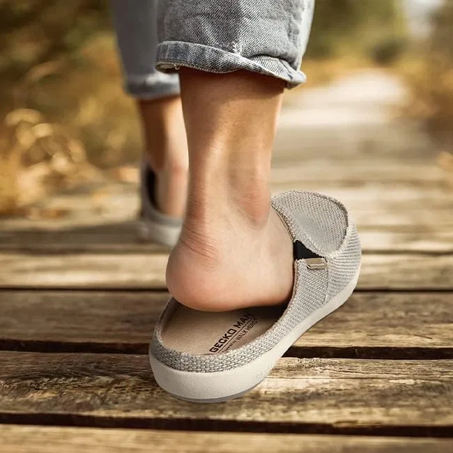 Тапочки с поддержкой стопы, Grey (Built-in Fleece Insoles) WALK·HERO COMFORT AND SUPPORT — фото 3