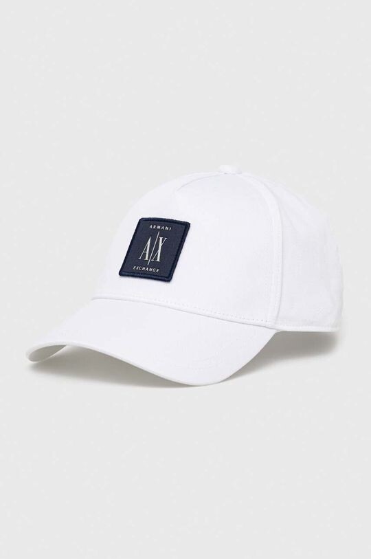 

Хлопковая бейсболка Armani Exchange, белый