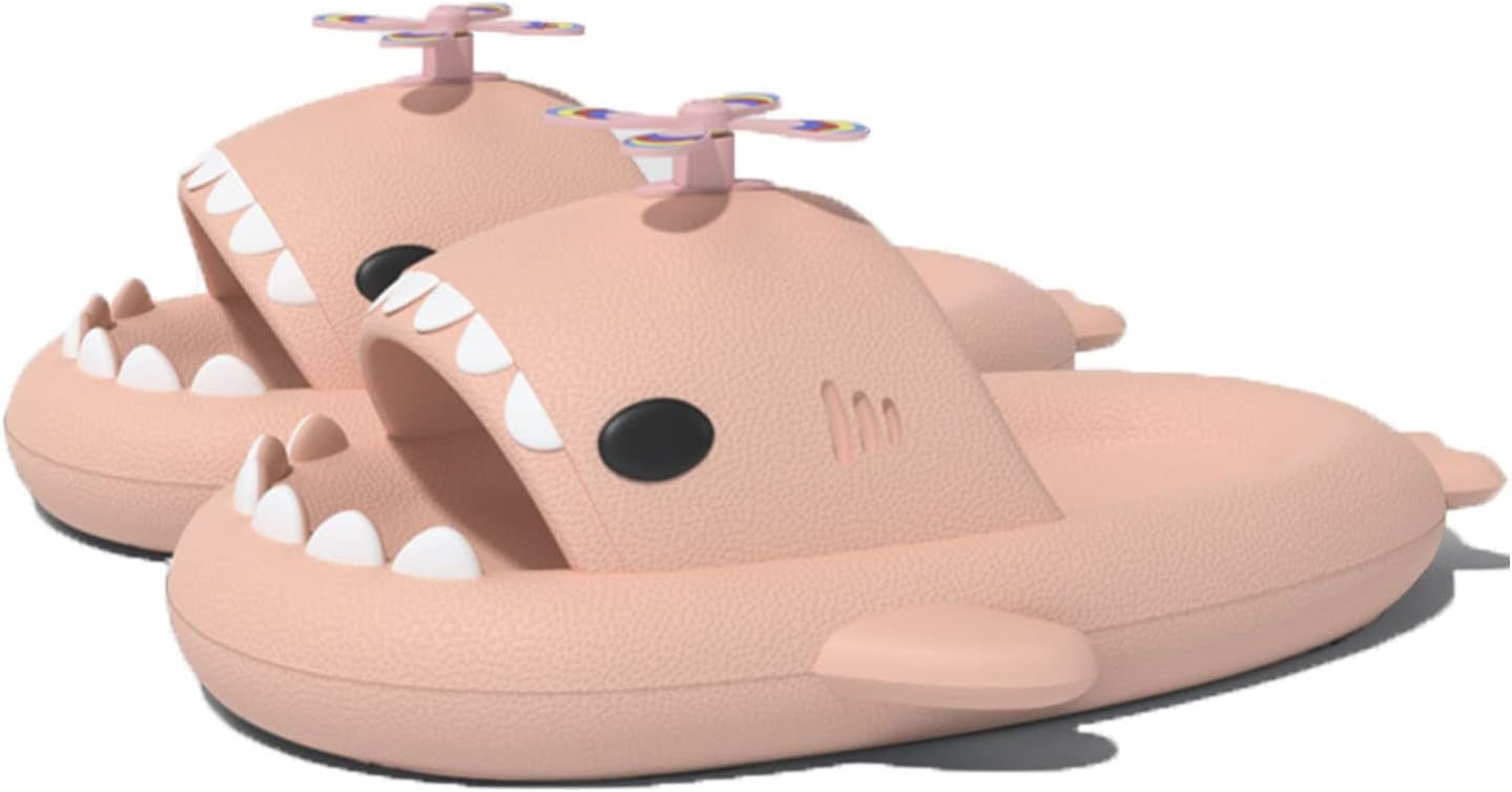 

Оригинальные сланцы Zureto Shark, унисекс с изображением акулы, новые домашние тапочки Cloud Shark для спа, сандалии, Fans Pink