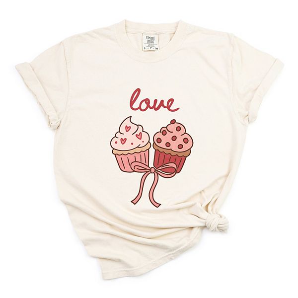 

Футболка Love cursive cupcakes coquette, женская, окрашенная в стиле garment dyed Simply Sage Market, Ivory, Зеленый, Футболка Love cursive cupcakes coquette, женская, окрашенная в стиле garment dyed Simply Sage Market, Ivory