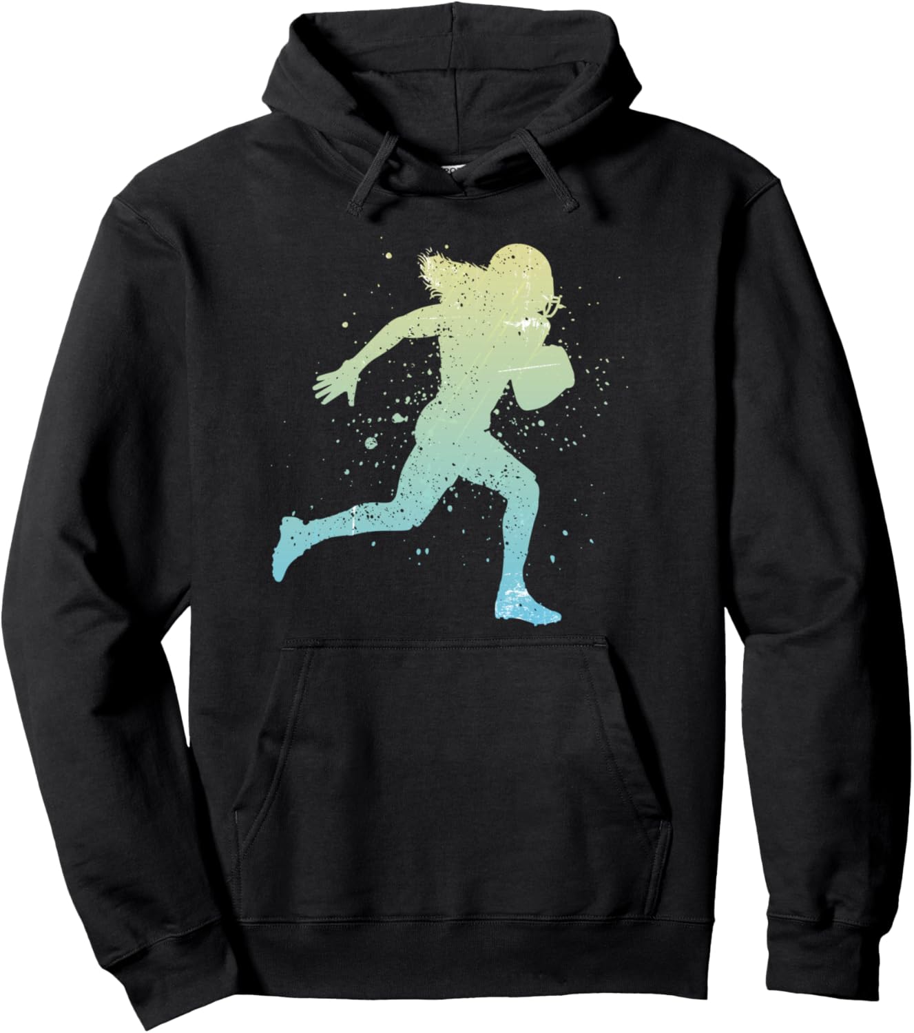 

Футбольные бутсы с рисунком американского футболиста, худи футбольного тренера American Football Cleats Women Girl Offensive Line, черный