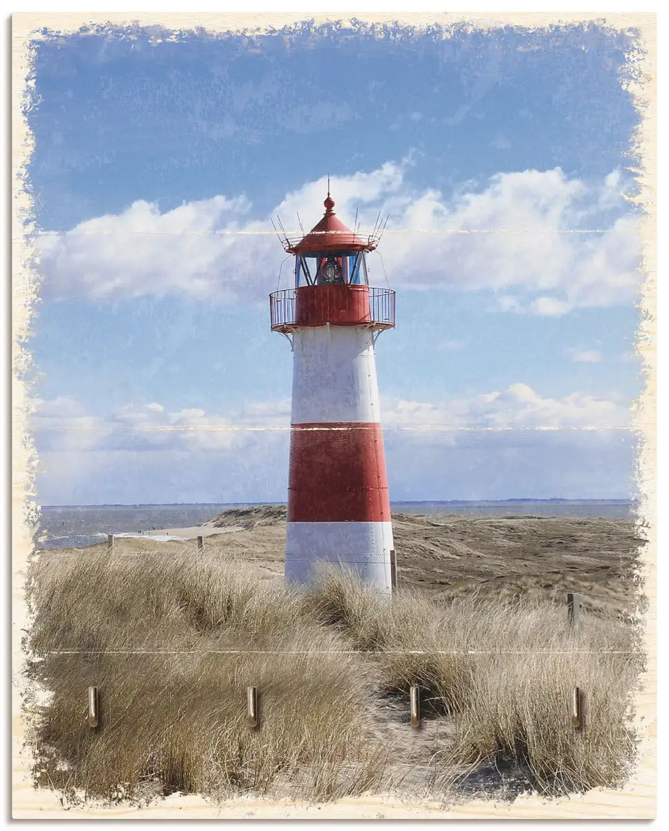 

Вешалка для крючков Artland "Lighthouse Sylt", МДФ 40х14,8х1,6 см, синий
