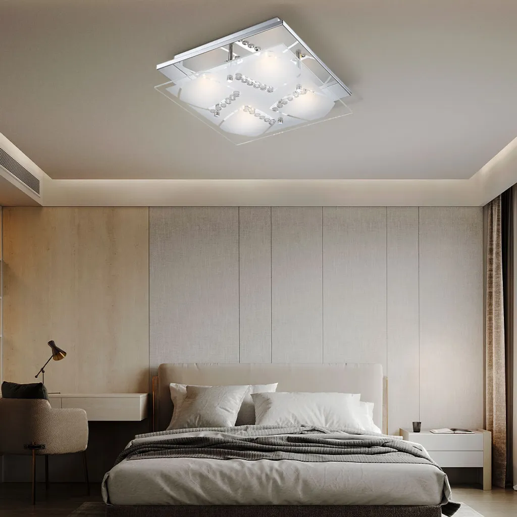 

Светодиодный потолочный светильник Globo Lighting, серебряный