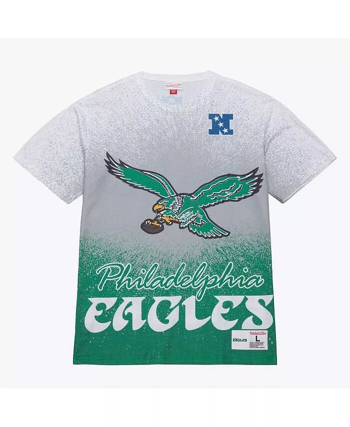 

Мужская белая футболка Philadelphia Eagles Team Burst с винтажным логотипом Mitchell & Ness