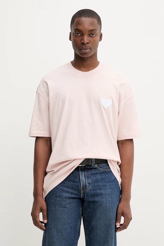 

Футболка хлопковая LOVER Allsaints, розовый