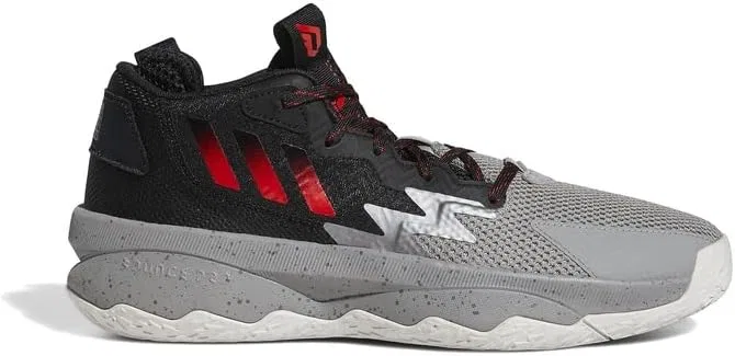 Кроссовки Adidas Unisex Dame 8 Low (не для футбола), Grey Three Red Core Black — фото 2