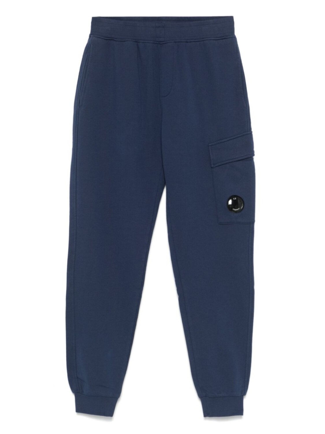 

C.P. Company Kids спортивные брюки с декором Lens, синий