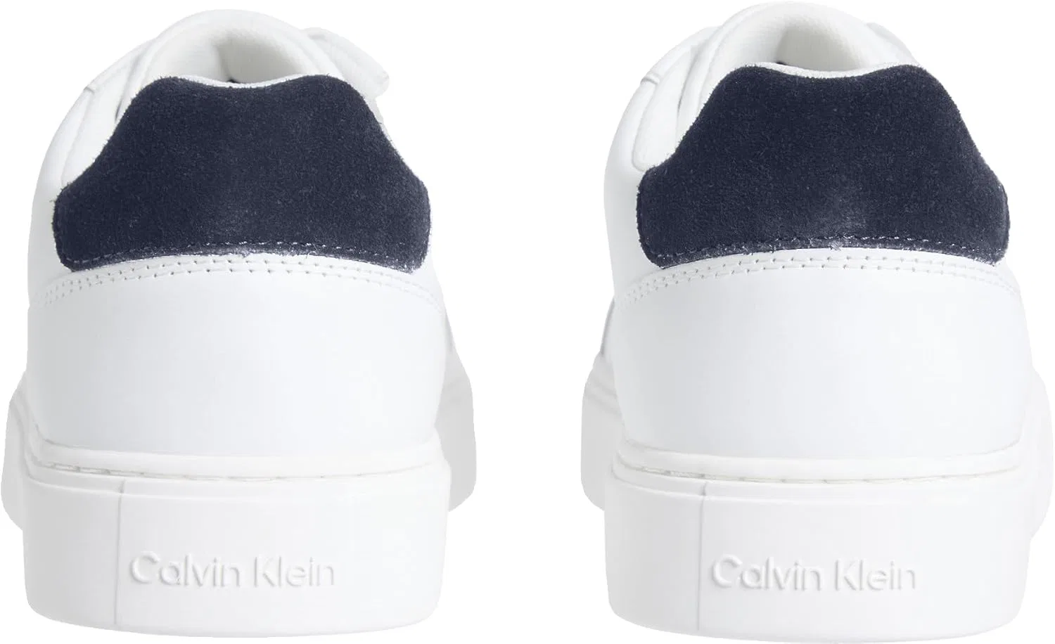 Классические кроссовки Calvin Klein с чашеобразной подошвой и шнуровкой, 02Y, размер 40 EU 02Y - Ярко-белый, темно-синий, 40 — фото 4