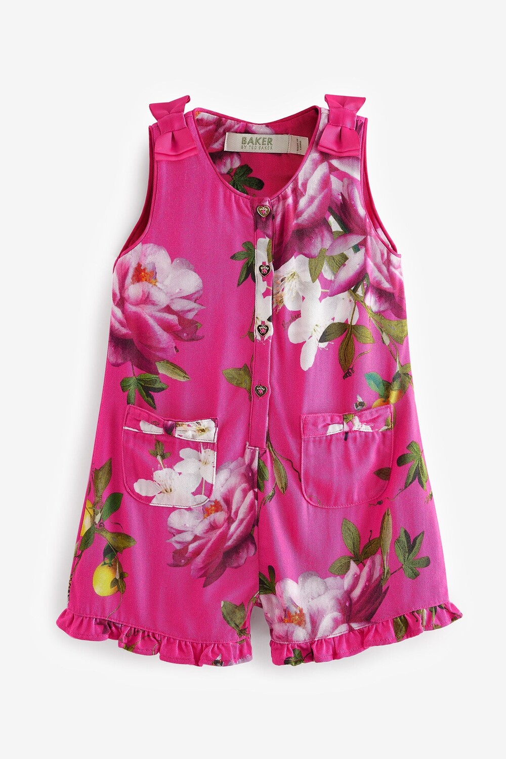 

Розовый комбинезон с цветочным принтом Baker By Ted Baker, розовый