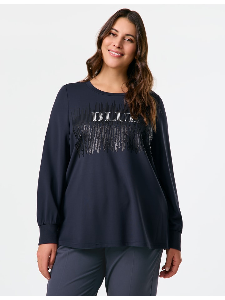 

Толстовка SAMOON T-Shirt Langarm, цвет Dark Lake Blue