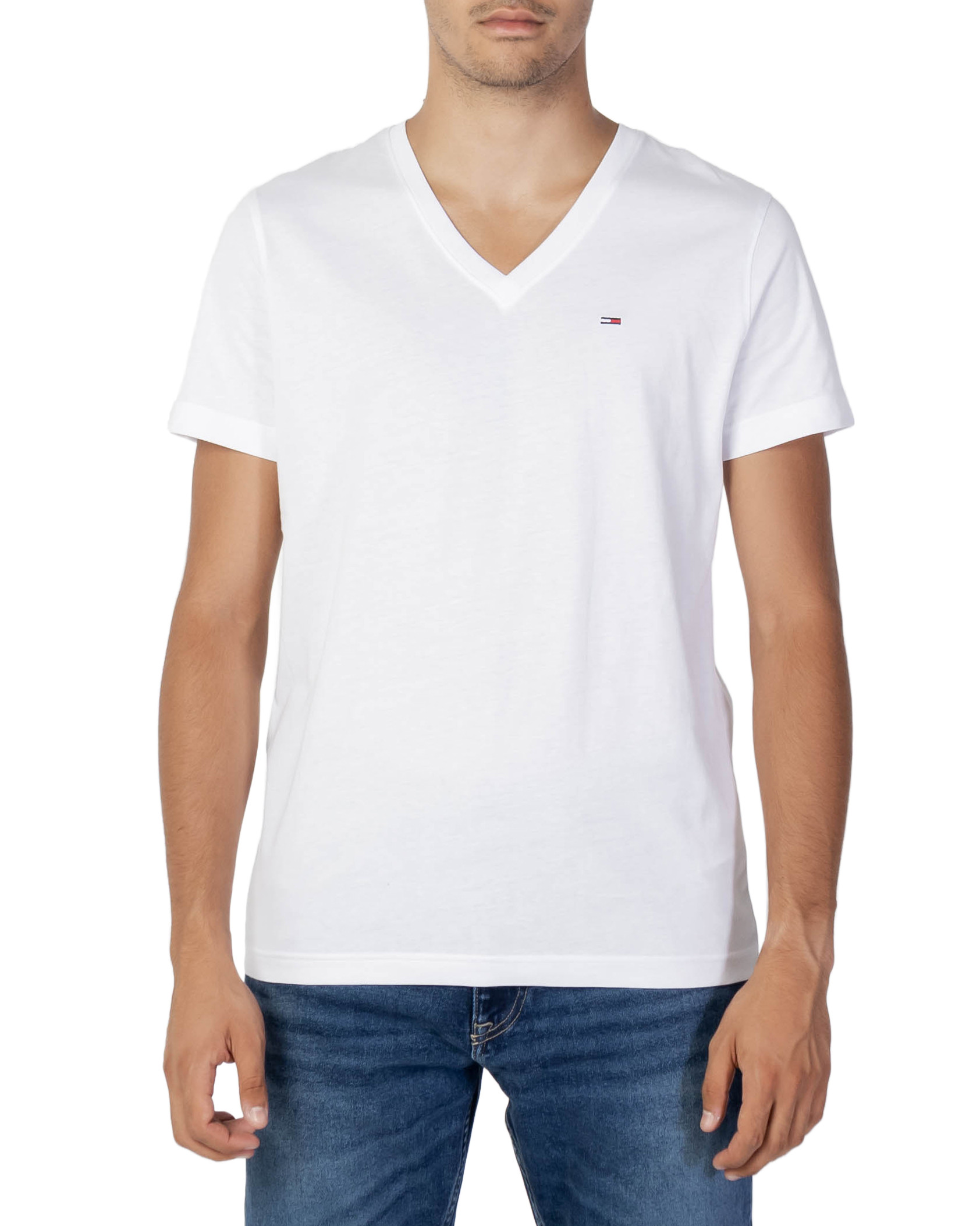 

Футболка мужская Tommy Jeans с V-образным вырезом, белый