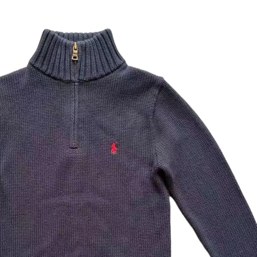 Свитер классический Polo Ralph Lauren для детей темно-синий — фото 4