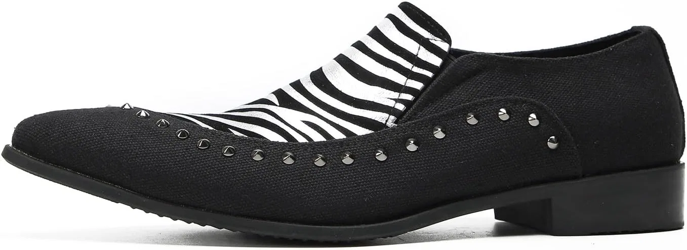 Мокасины двухцветные Santimon Loafers, черно-серебристый — фото 2