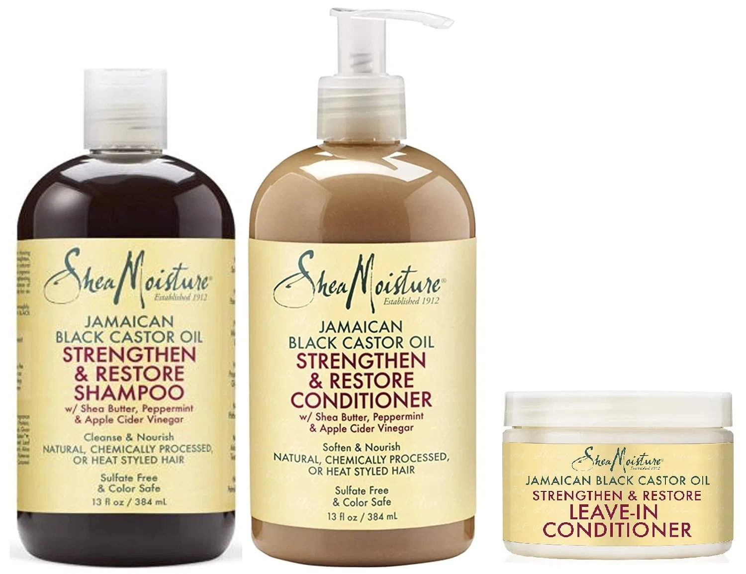 Набор Shea Moisture Jamaican Black Castor Oil для укрепления, роста и восстановления волос Shea Moisture