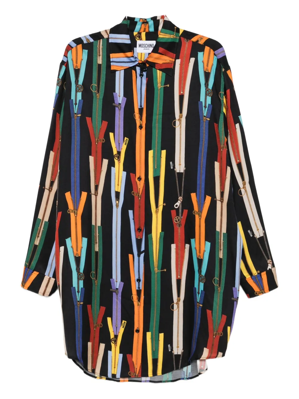 

Платье с графическим принтом Moschino Jeans, черный