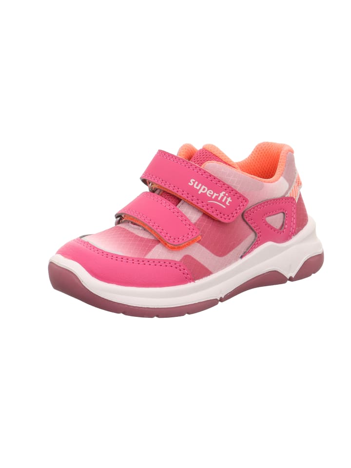 

Кроссовки на шнуровке superfit, цвет pink/orange