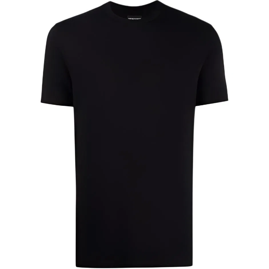 Футболка с круглым вырезом и коротким рукавом EMPORIO ARMANI, Black
