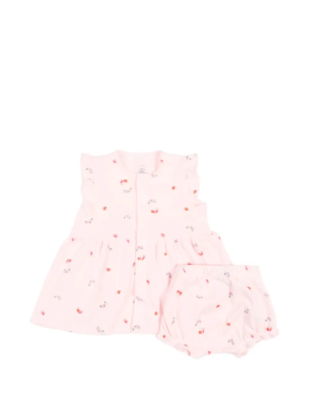 Платья с цветочным принтом (комплект из трех штук) Petit Bateau, розовый — фото 4
