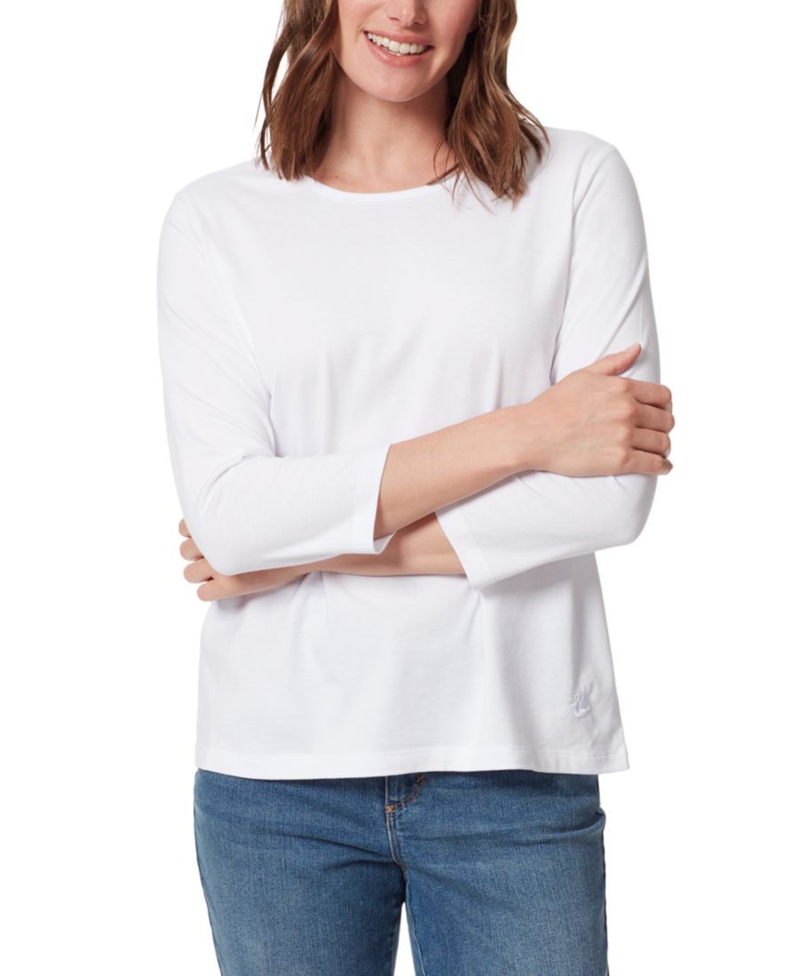 

Женская футболка Amanda с вырезом-лодочкой Gloria Vanderbilt, Vintage White, Белый, Женская футболка Amanda с вырезом-лодочкой Gloria Vanderbilt, Vintage White