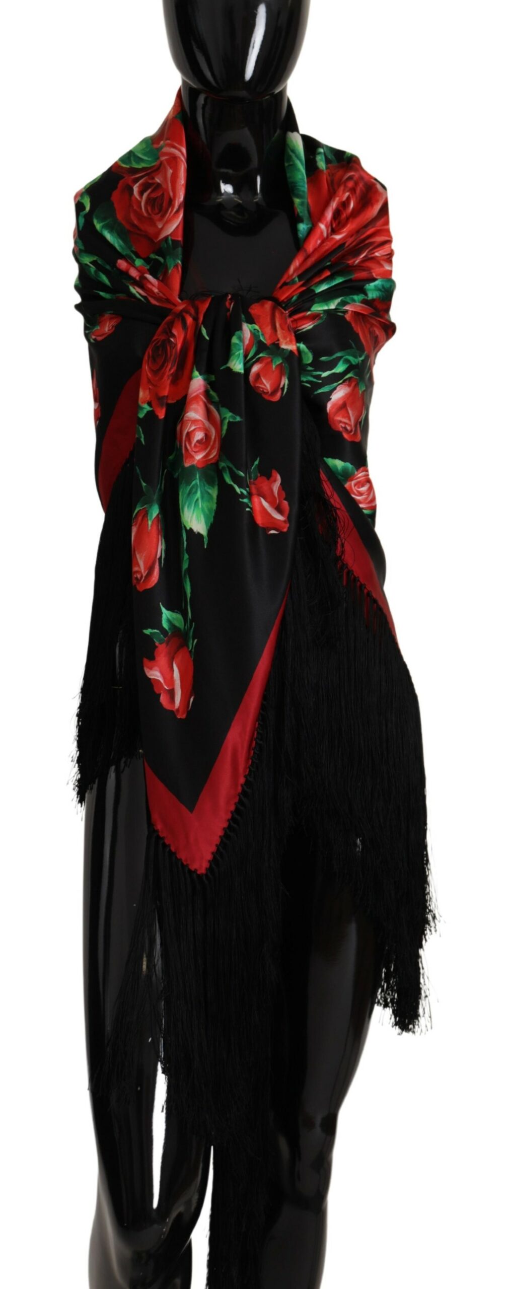 

Элегантный разноцветный шарф из смесового шелка Dolce & Gabbana