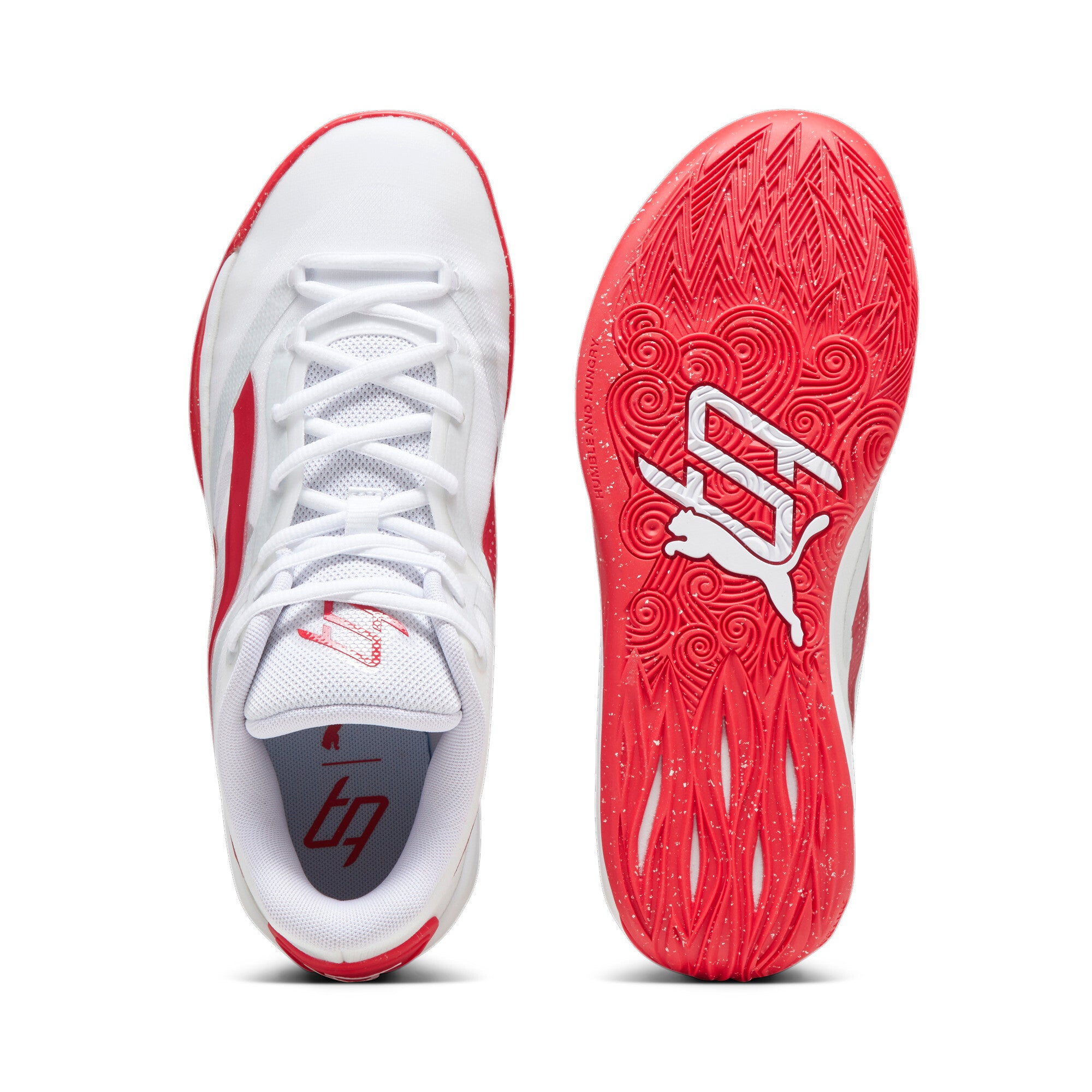 

Женские баскетбольные кроссовки PUMA STEWIE x TEAM Stewie 2, цвет White/For All Time Red