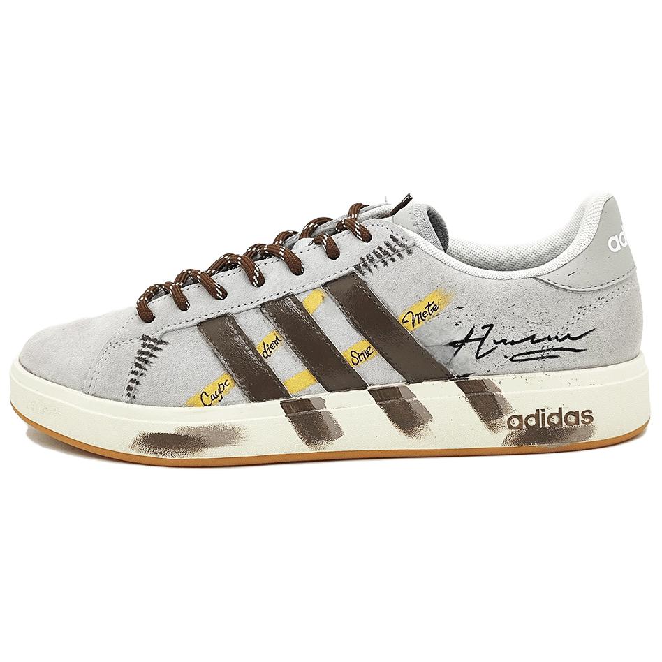 

Grand Court Base 00s Puffy обувь Coverage Balance низкие кроссовки для скейтбординга мужские Adidas, белый