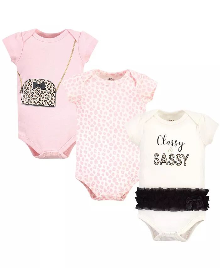 

Детские хлопковые боди для девочек Treasure Baby, 3 шт., Stylist Little Treasure, белый