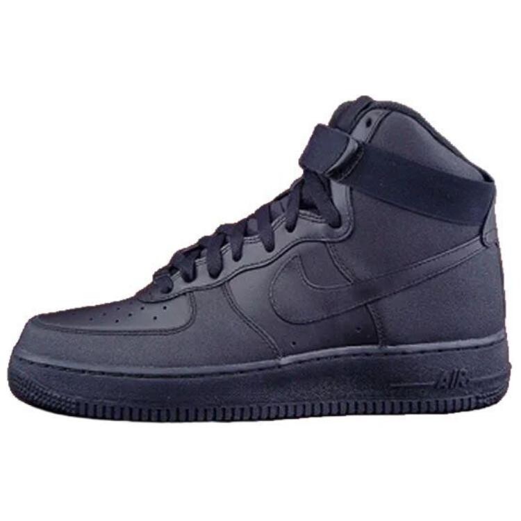 Кроссовки Nike Air Force 1 Skateboarding Shoes Unisex High-top Black, черный