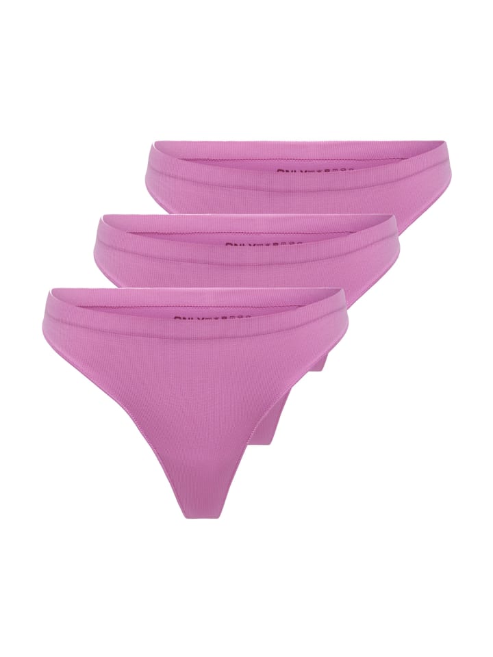 

Трусы ONLY Tanga 'Vicky' 3er Pack, розовый