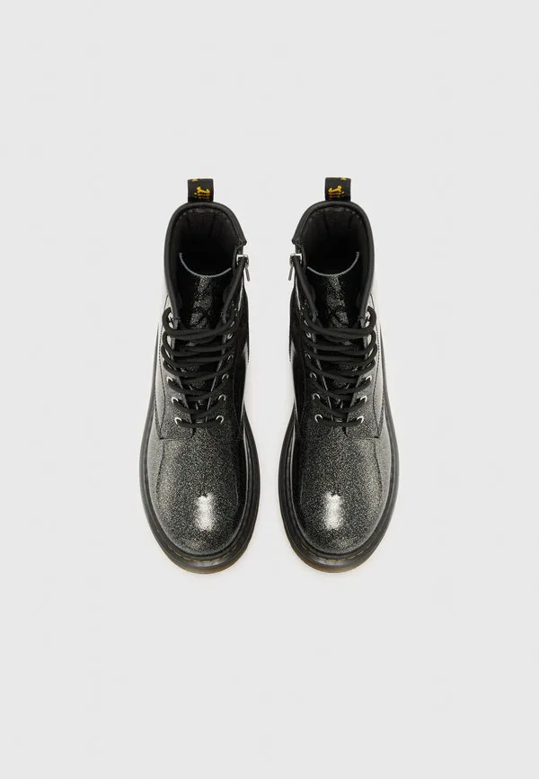 Ботильоны на шнуровке Dr. Martens, Black/Silver-Coloured/Nebula Glitter — фото 4