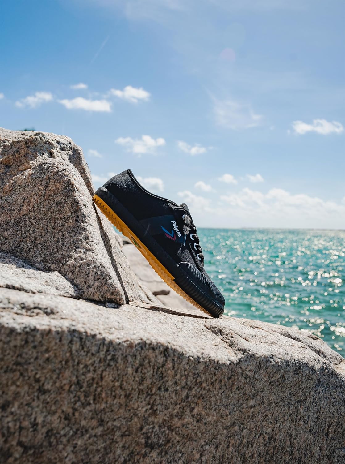 Кроссовки FEIYUE Fe Lo 1920 из веганской кожи или переработанного холста, унисекс, низкие. Отлично подходят для боевых искусств, паркура, тренировок с весами и повседневной носки, черный — фото 3