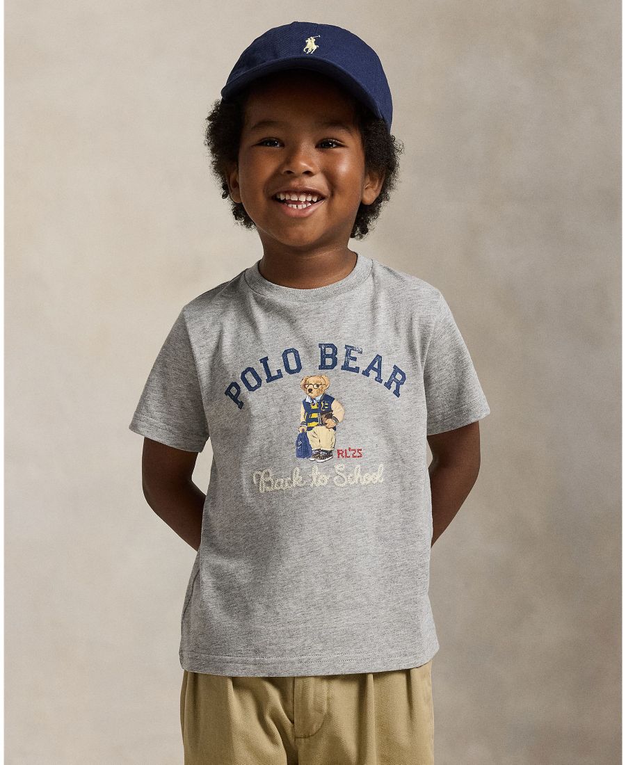 

Футболка Polo Bear из хлопкового трикотажа для мальчиков 2-7 лет Polo Ralph Lauren, Gray