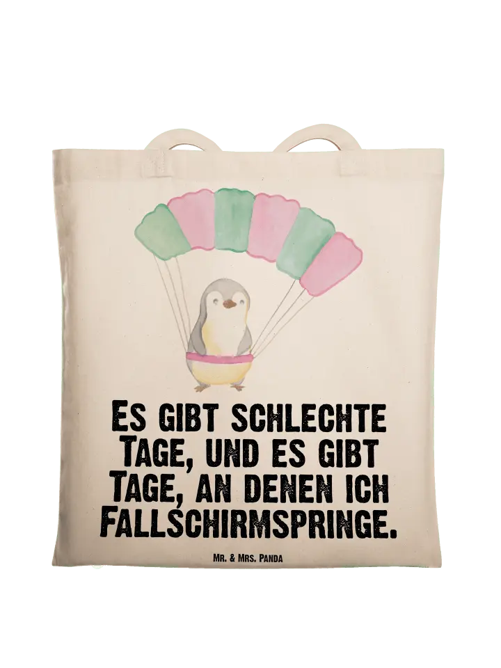 

Сумка для переноски Mr & Mrs Panda Pinguin Fallschirm springen, кремовый