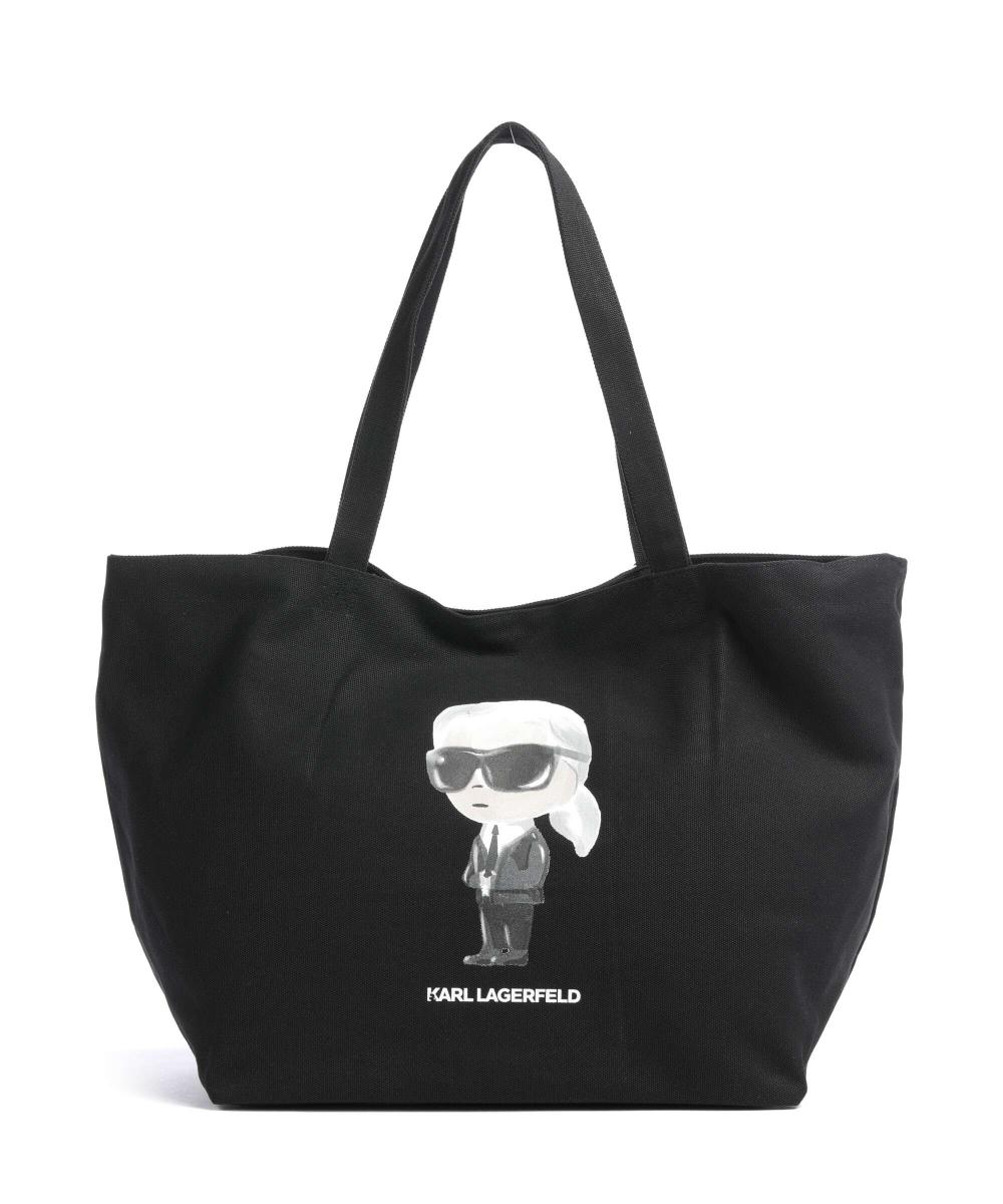 

K/Ikonik шоппер хлопок Karl Lagerfeld, черный