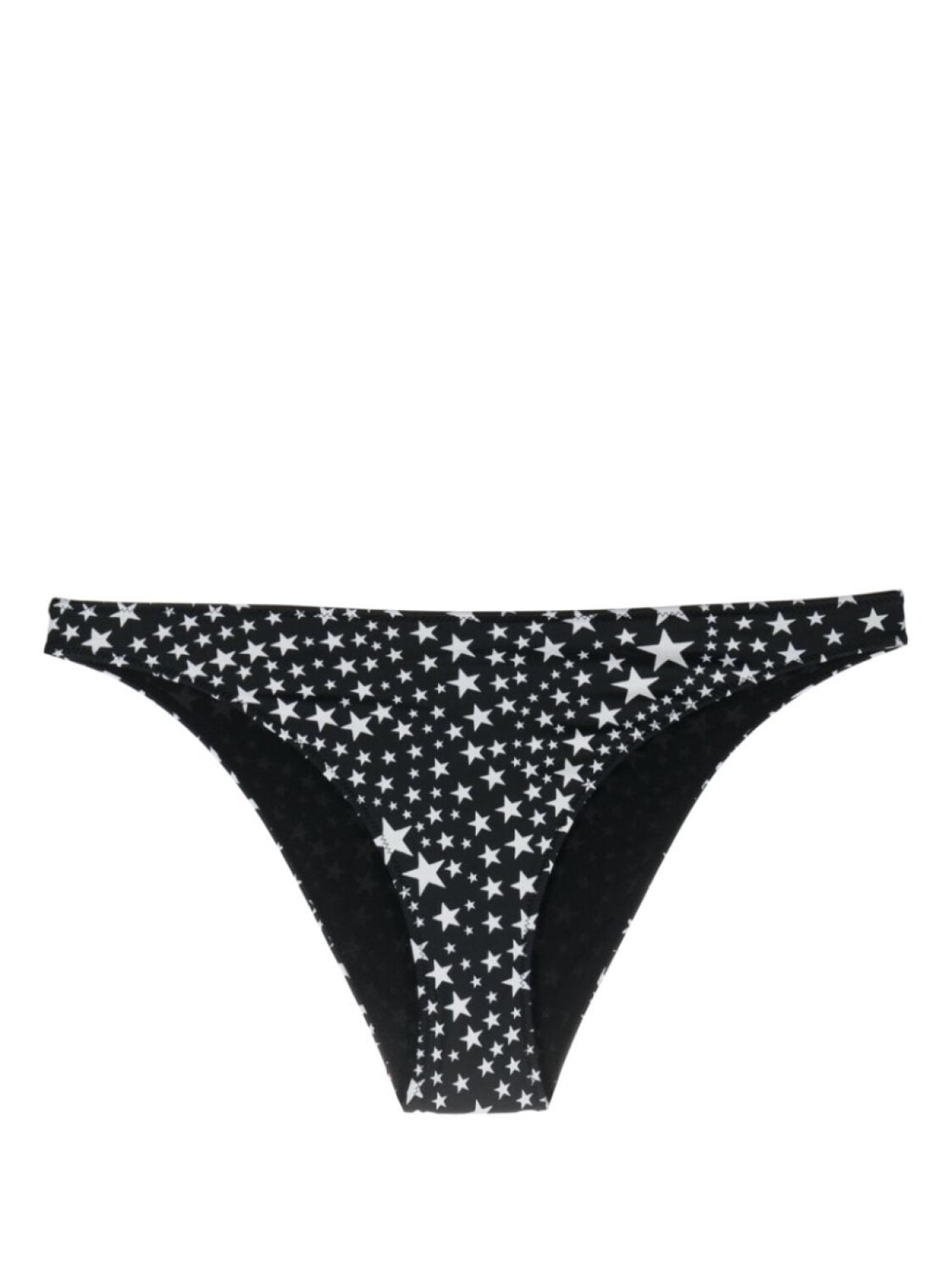 

Stella McCartney logo-plaque star-print bikini bottoms, черный