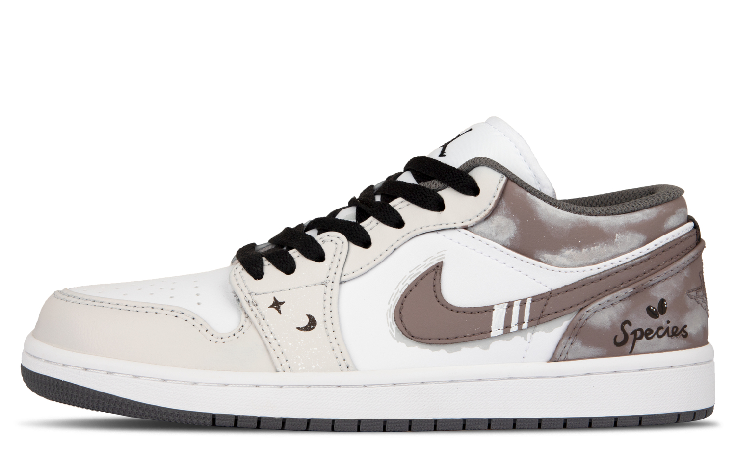 

Кроссовки Air 1 Cushioning Low top Vintage Basketball Shoes Unisex Jordan, коричневый