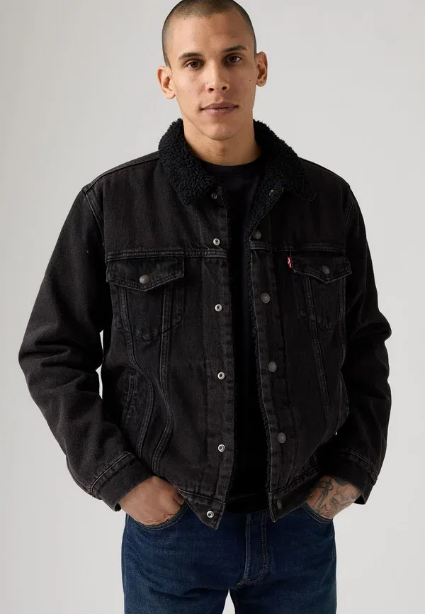 Куртка джинсовая Trucker Levi's, built to last sherpa trk, цвет шерпа