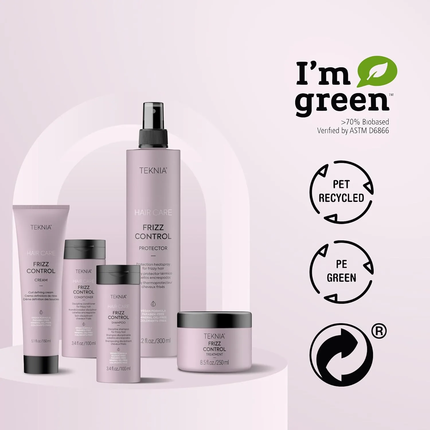 Крем для контроля пушистости волос LAKMÉ Teknia Frizz Control Cream, крем для формирования локонов против пушистости для вьющихся и пушистых волос, 140 мл. — фото 4