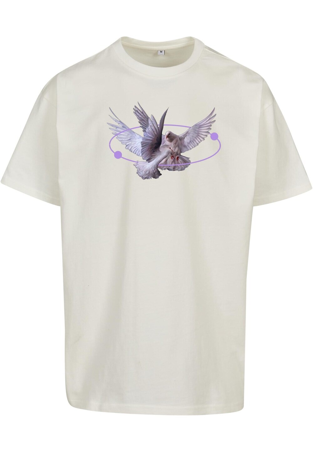 

Футболка Mister Tee, бежевый/фиолетовый